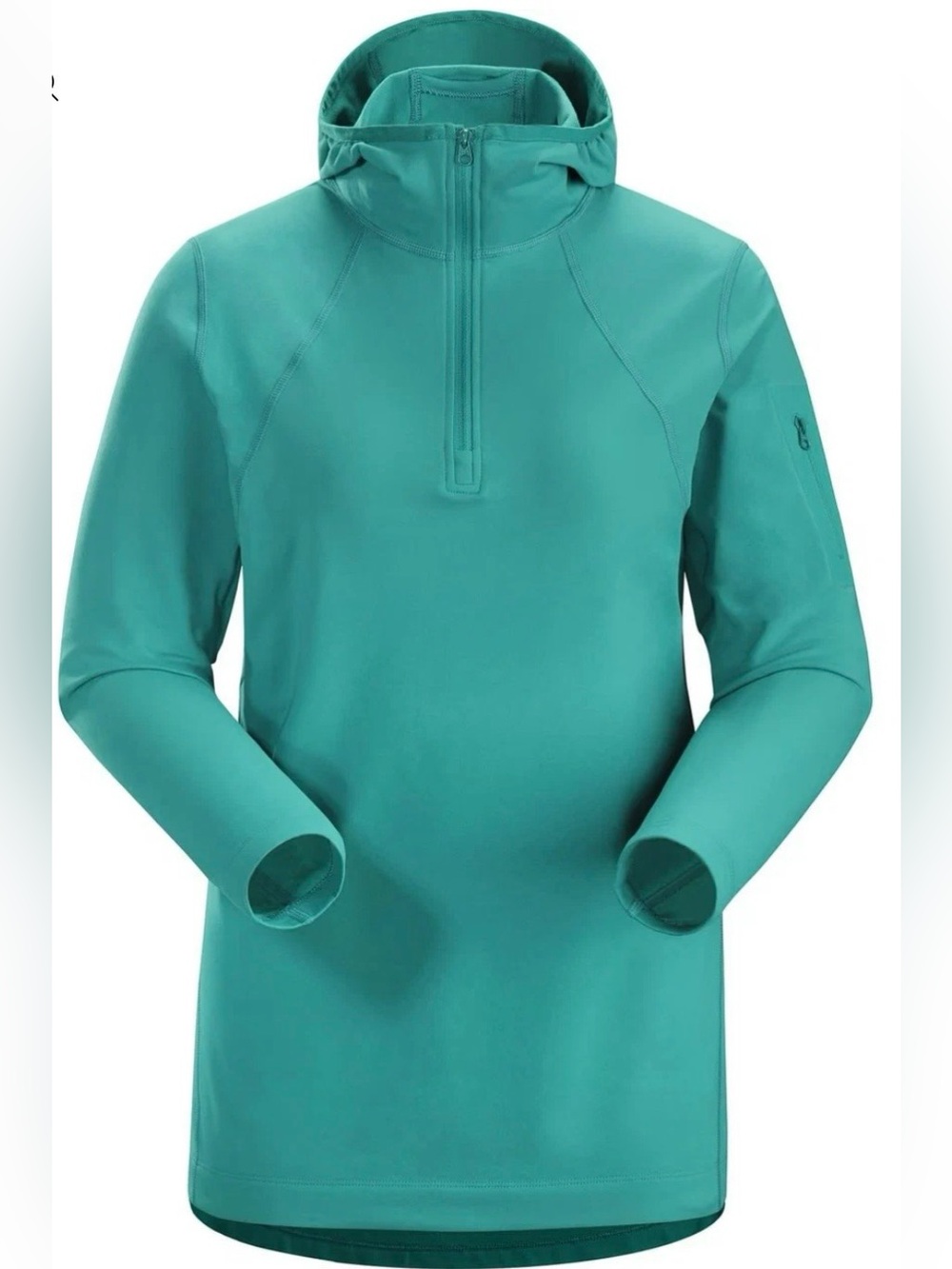 Women’s Arc’Teryx Rho LT Hooded Zip Neck size M